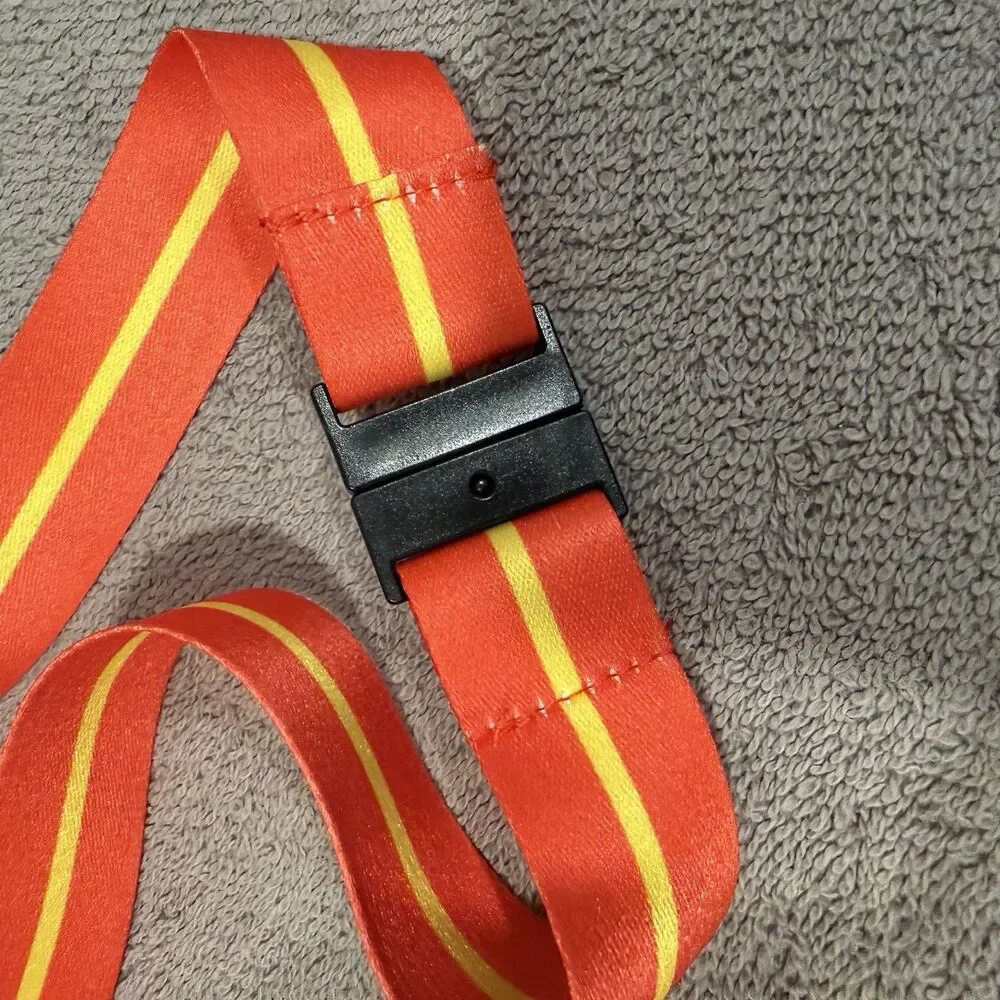On Cloud Running Lanyard Orange Yellow Logo ID Badge Keychain ON Promotional